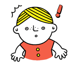 Little boy's holiday sticker #2084733