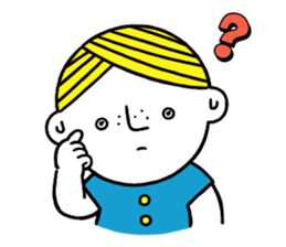 Little boy's holiday sticker #2084735