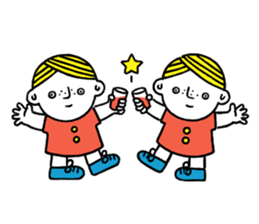 Little boy's holiday sticker #2084739