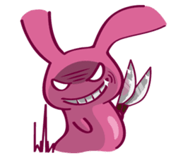 Come make friends with Cry B rabbit!!! sticker #2084782