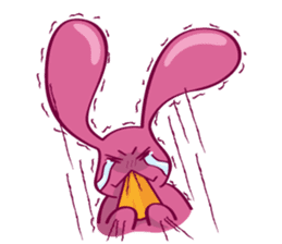 Come make friends with Cry B rabbit!!! sticker #2084800