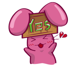 Come make friends with Cry B rabbit!!! sticker #2084816