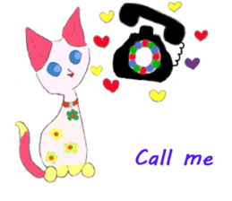 The story of my cute cat , Miria sticker #2084833