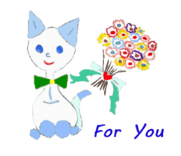 The story of my cute cat , Miria sticker #2084834