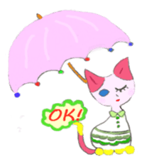 The story of my cute cat , Miria sticker #2084835