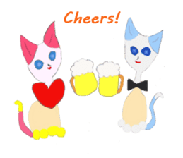 The story of my cute cat , Miria sticker #2084836