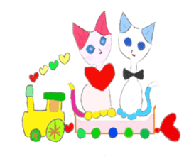 The story of my cute cat , Miria sticker #2084839