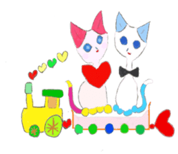 The story of my cute cat , Miria sticker #2084839
