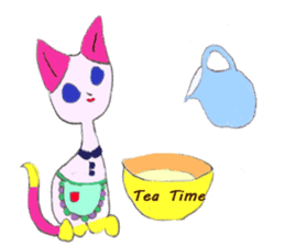 The story of my cute cat , Miria sticker #2084840