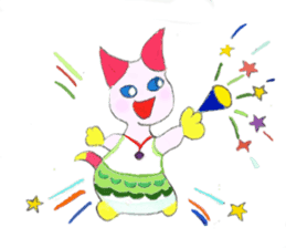 The story of my cute cat , Miria sticker #2084841