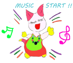 The story of my cute cat , Miria sticker #2084842