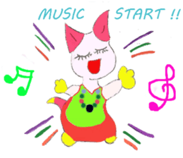 The story of my cute cat , Miria sticker #2084842