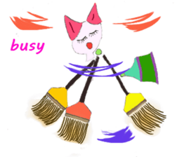 The story of my cute cat , Miria sticker #2084844