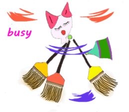 The story of my cute cat , Miria sticker #2084844