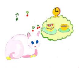 The story of my cute cat , Miria sticker #2084846