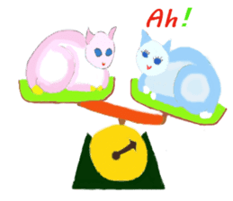 The story of my cute cat , Miria sticker #2084849