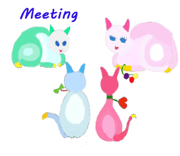 The story of my cute cat , Miria sticker #2084850