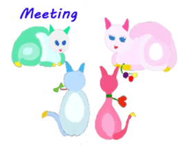 The story of my cute cat , Miria sticker #2084850