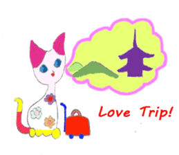 The story of my cute cat , Miria sticker #2084852