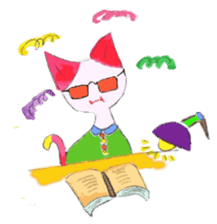 The story of my cute cat , Miria sticker #2084854