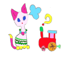 The story of my cute cat , Miria sticker #2084855