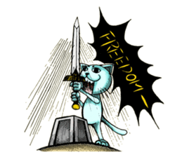 The kitty masker sticker #2084929