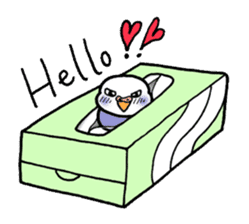 "Daily Budgerigar" With bird 04 sticker #2085350