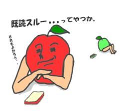 The red apple and green apple sticker #2085957