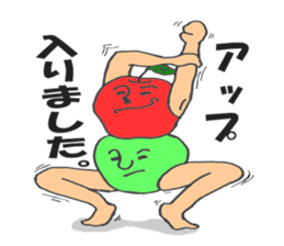 The red apple and green apple sticker #2085962