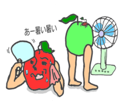 The red apple and green apple sticker #2085968