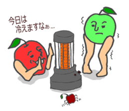 The red apple and green apple sticker #2085969