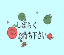 The red apple and green apple sticker #2085975