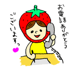 strawberry girl ICHIKO sticker #2086827