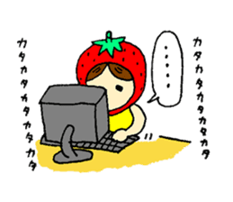strawberry girl ICHIKO sticker #2086830