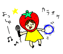 strawberry girl ICHIKO sticker #2086838