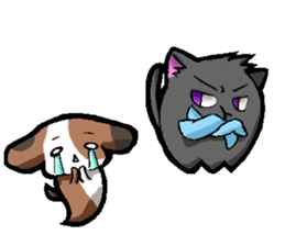 cat monster nana and nana's friends sticker #2087200