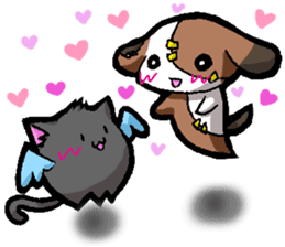 cat monster nana and nana's friends sticker #2087203