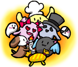 cat monster nana and nana's friends sticker #2087220