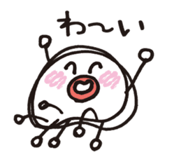 White octopus, such as the sun sticker #2087462