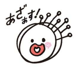 White octopus, such as the sun sticker #2087475