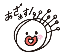 White octopus, such as the sun sticker #2087475