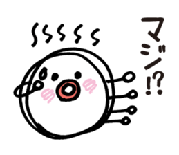 White octopus, such as the sun sticker #2087483