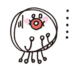 White octopus, such as the sun sticker #2087490