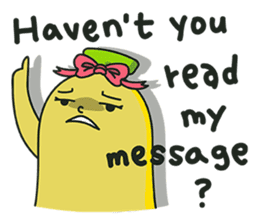 Haven't you read my message? (English) sticker #2087541