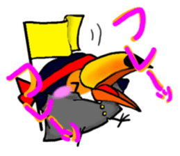 Hekotare Toco Toucan -He wanna be major- sticker #2090828