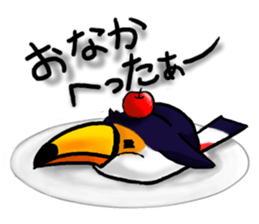 Hekotare Toco Toucan -He wanna be major- sticker #2090842