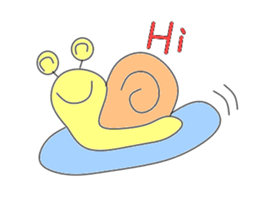 Feeling of the snail sticker #2090901