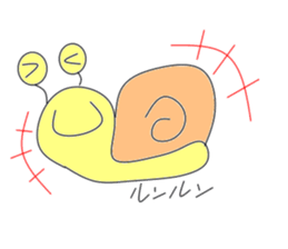 Feeling of the snail sticker #2090915