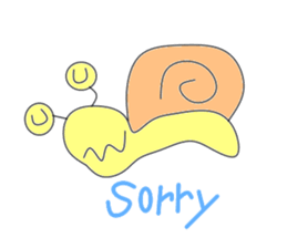 Feeling of the snail sticker #2090929