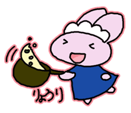 Rabbit maids conversation [Working] sticker #2091036